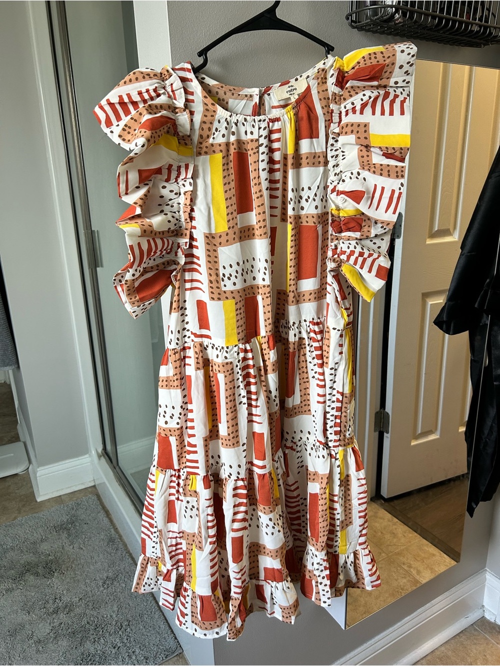 entro Multi-Color Abstract Print Dress